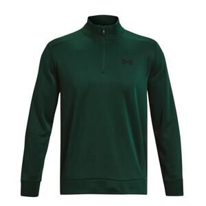 Under Armour Men's Long Sleeve Quarter Zip Fleece in Hunter Green Large MSRP $60